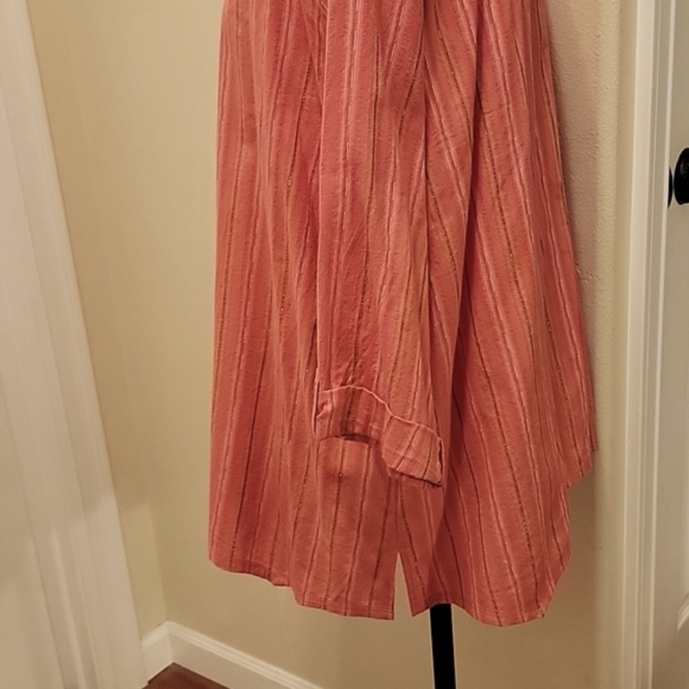 Cali & York 3/4 Sleeve Stripped Blouse - Picture 4 of 7